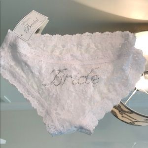 Tags on bride panties